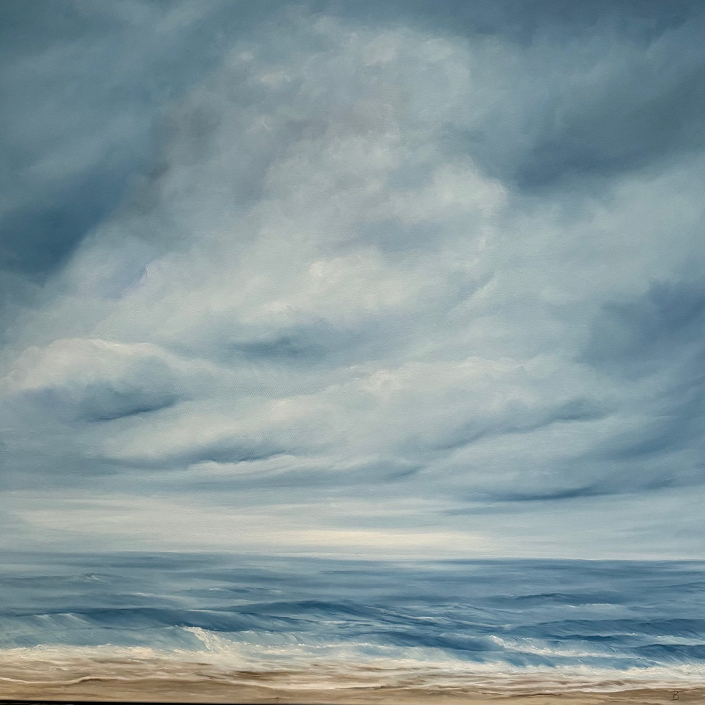 Serene Blues, 30” x 30”